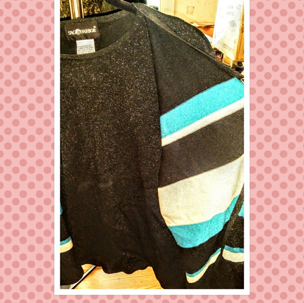 Sag Harbor Mock Cardigan/Shell Set - Picture 4 of 5